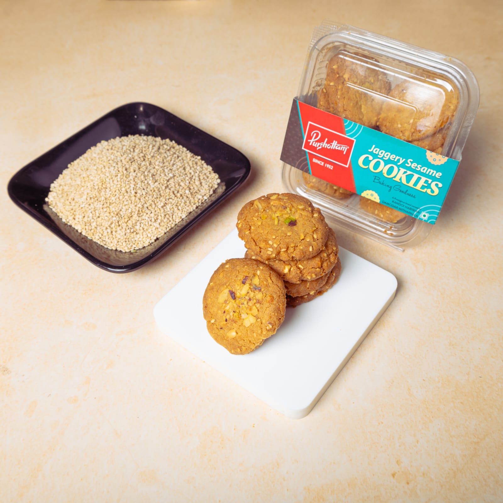 Buy Jaggery Sesame Cookies Online in India